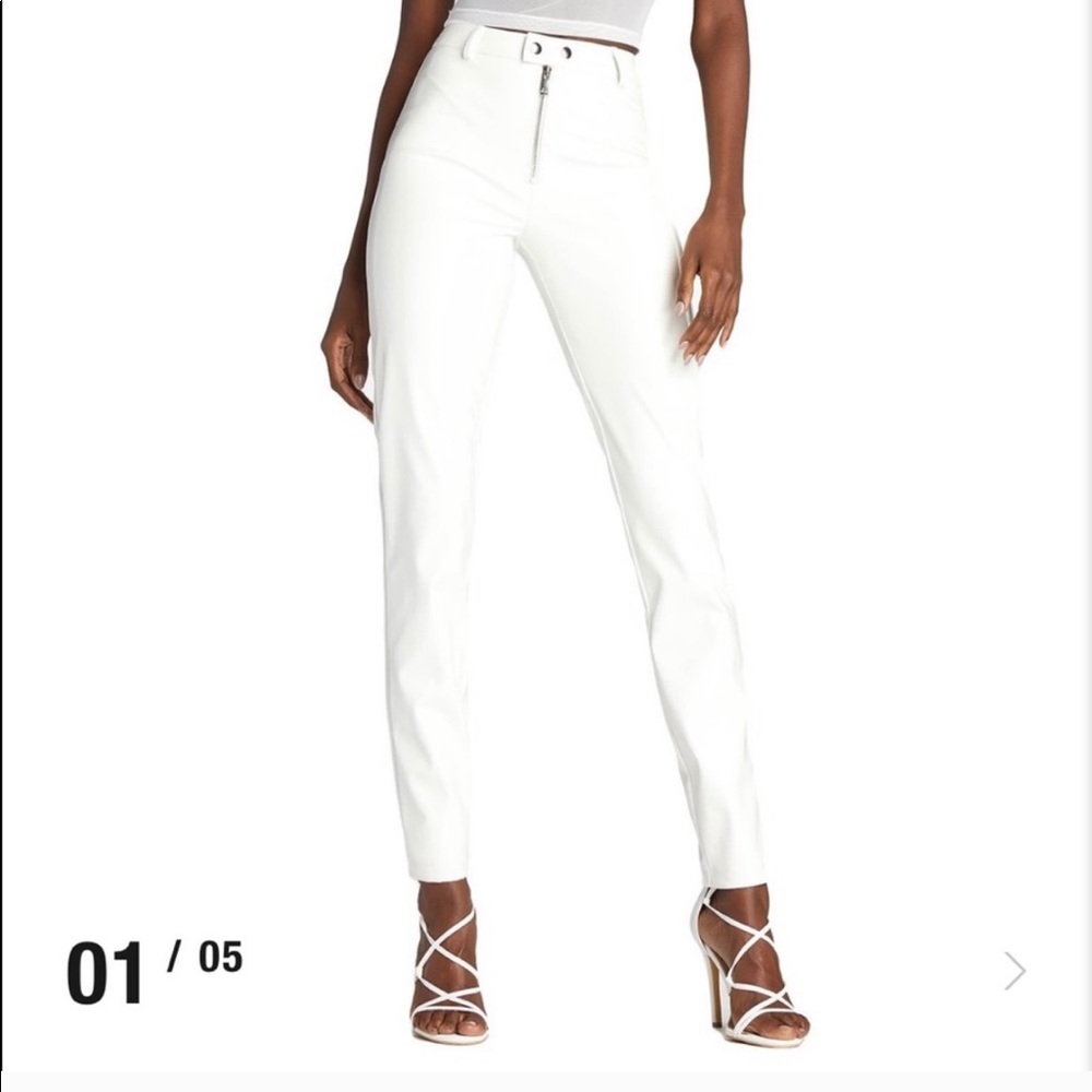 I.Am.Gia White Leather Pants